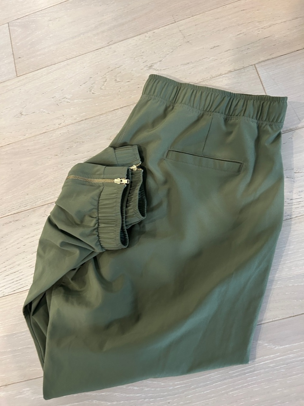 Albion Olive Green Women's Drawstring Track Pants - Picture 2 of 3